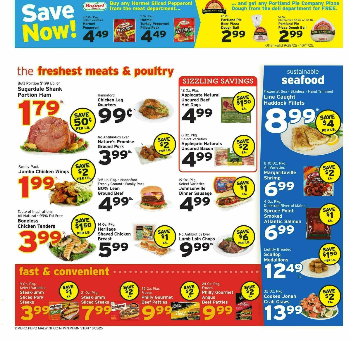 Hannaford Weekly Ad from October 5