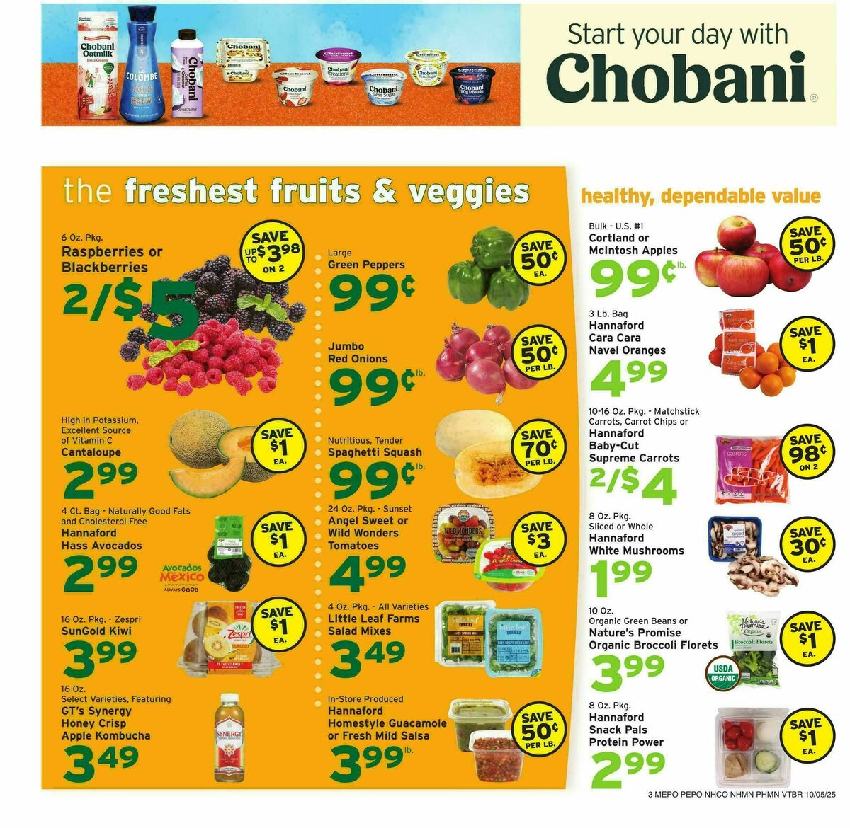 Hannaford Weekly Ad from October 5