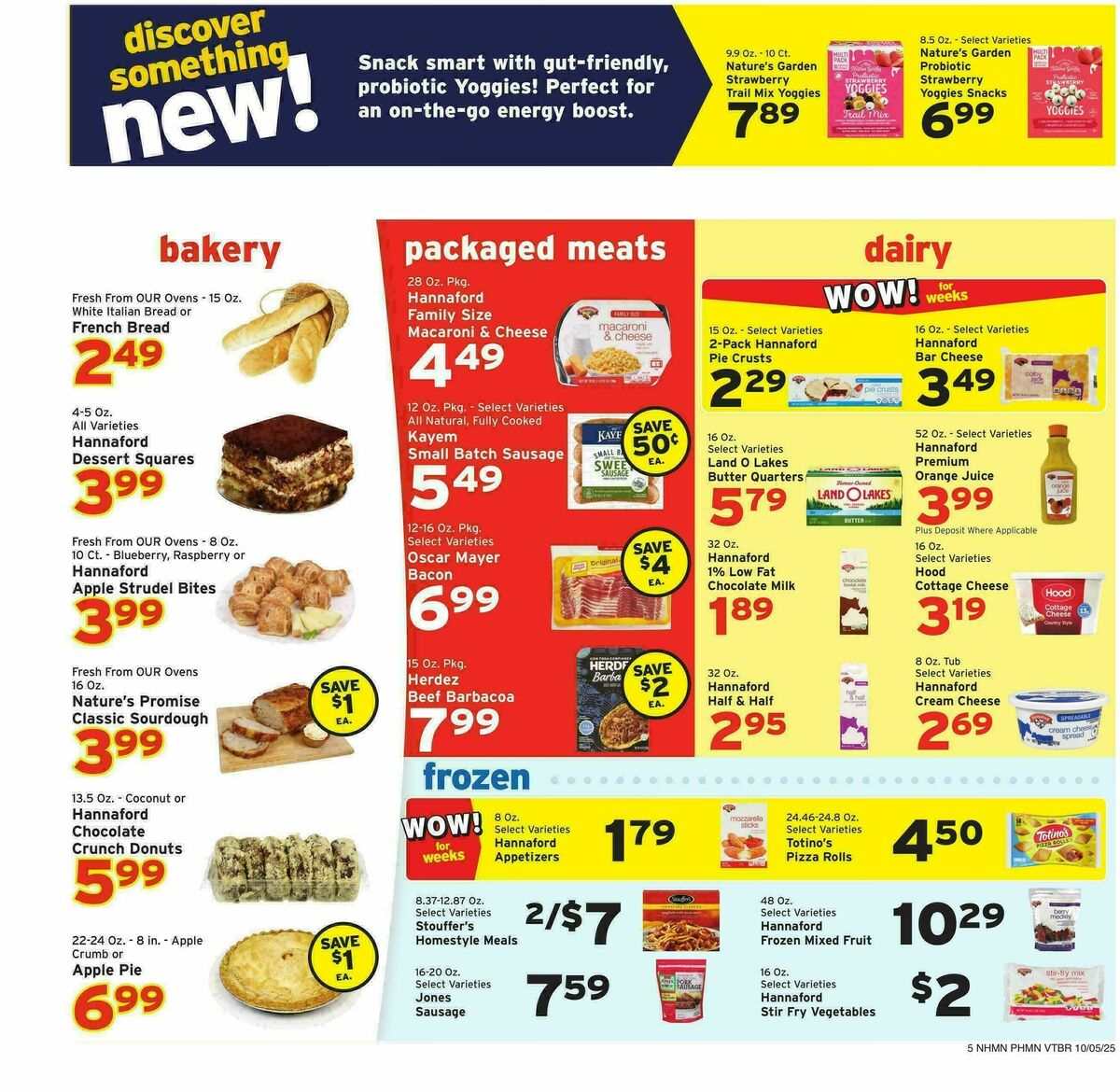 Hannaford Weekly Ad from October 5