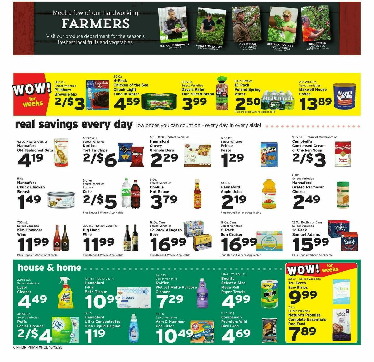Hannaford Weekly Ad from October 12