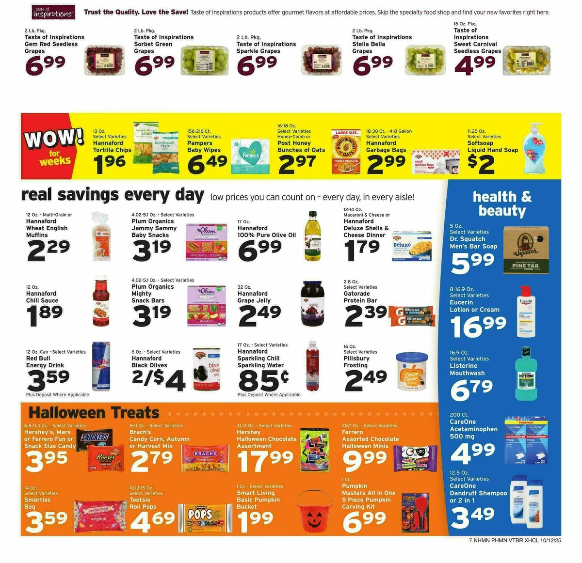 Hannaford Weekly Ad from October 12