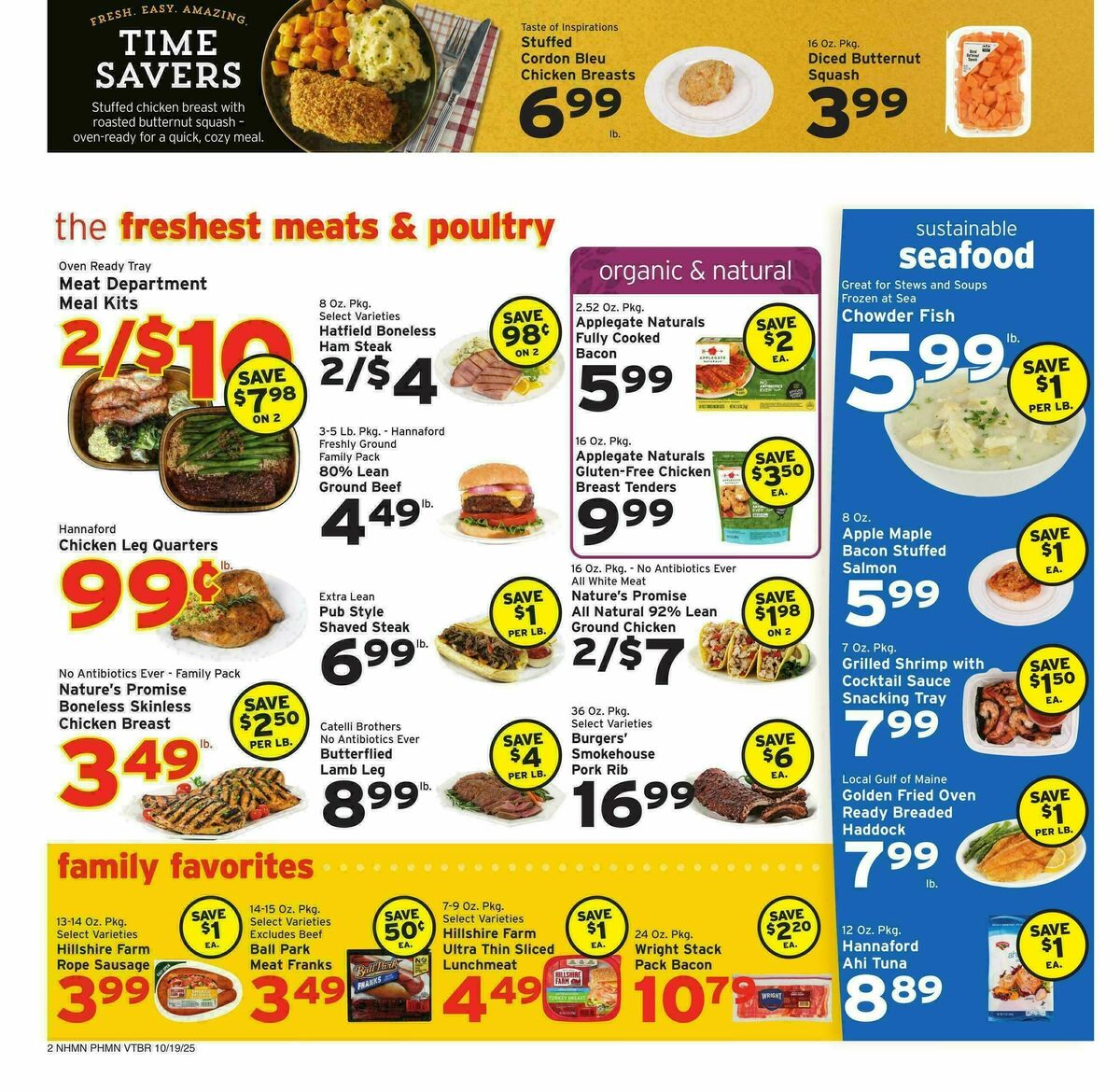 Hannaford Weekly Ad from October 19
