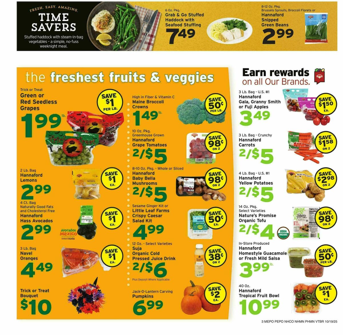 Hannaford Weekly Ad from October 19