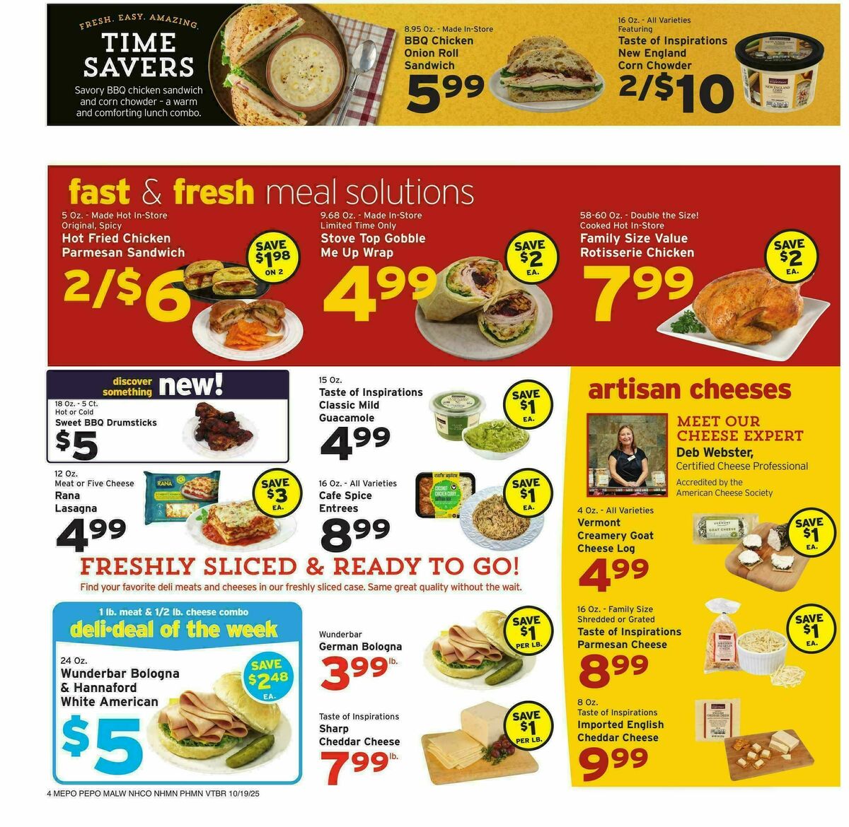 Hannaford Weekly Ad from October 19