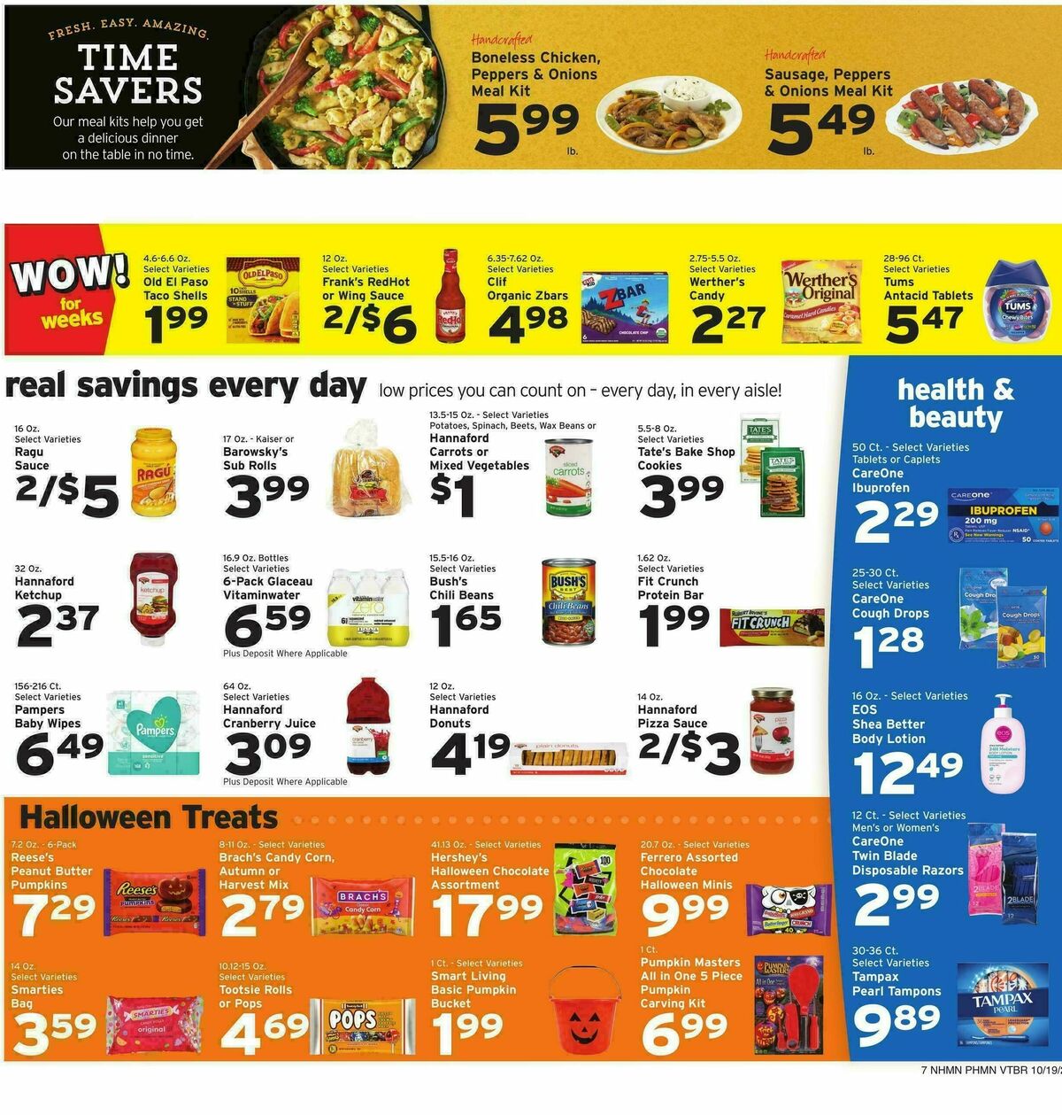 Hannaford Weekly Ad from October 19