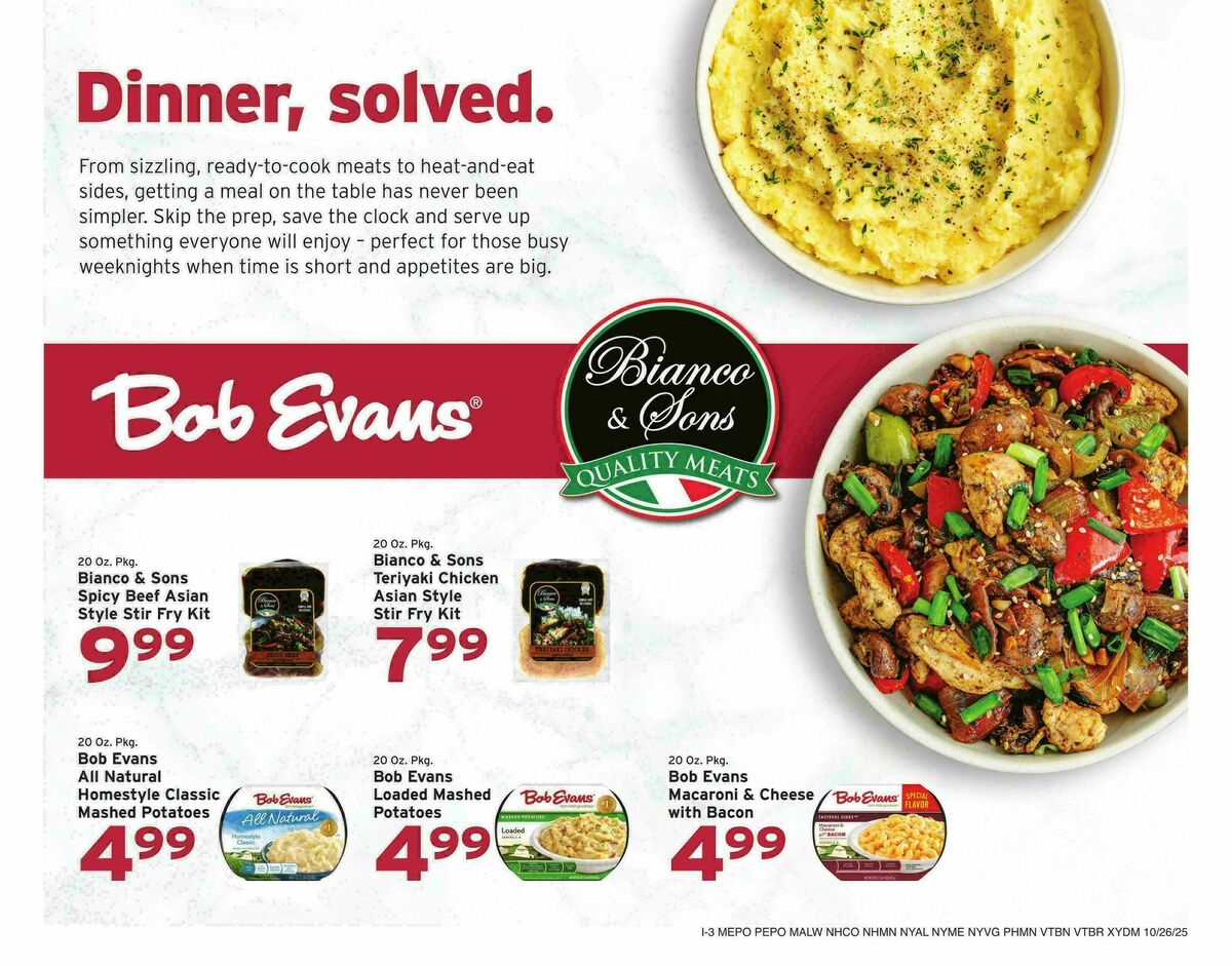 Hannaford Weekly Ad from October 26