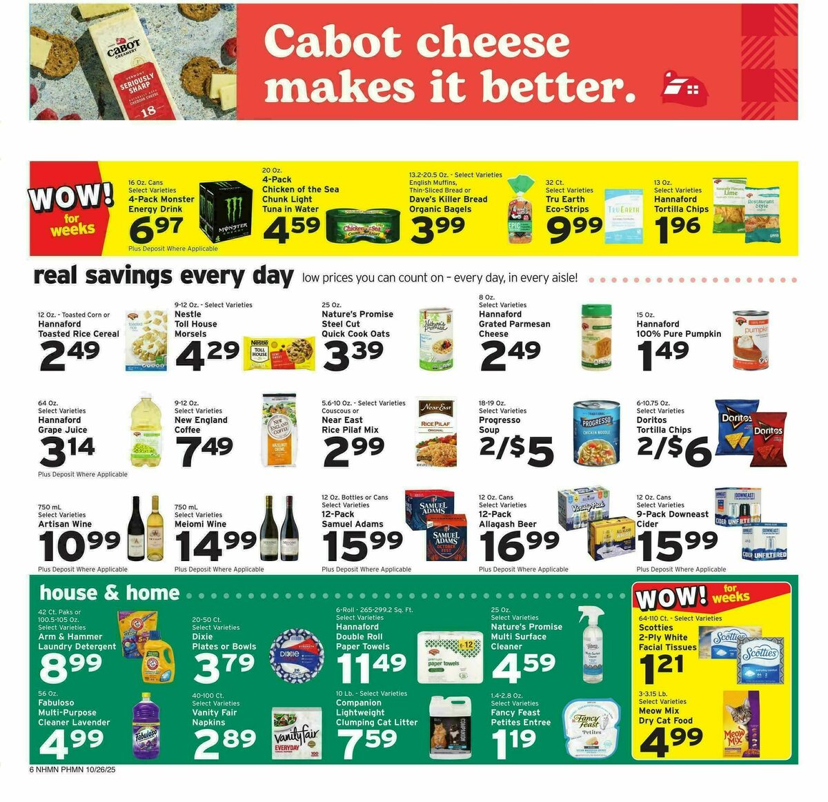 Hannaford Weekly Ad from October 26