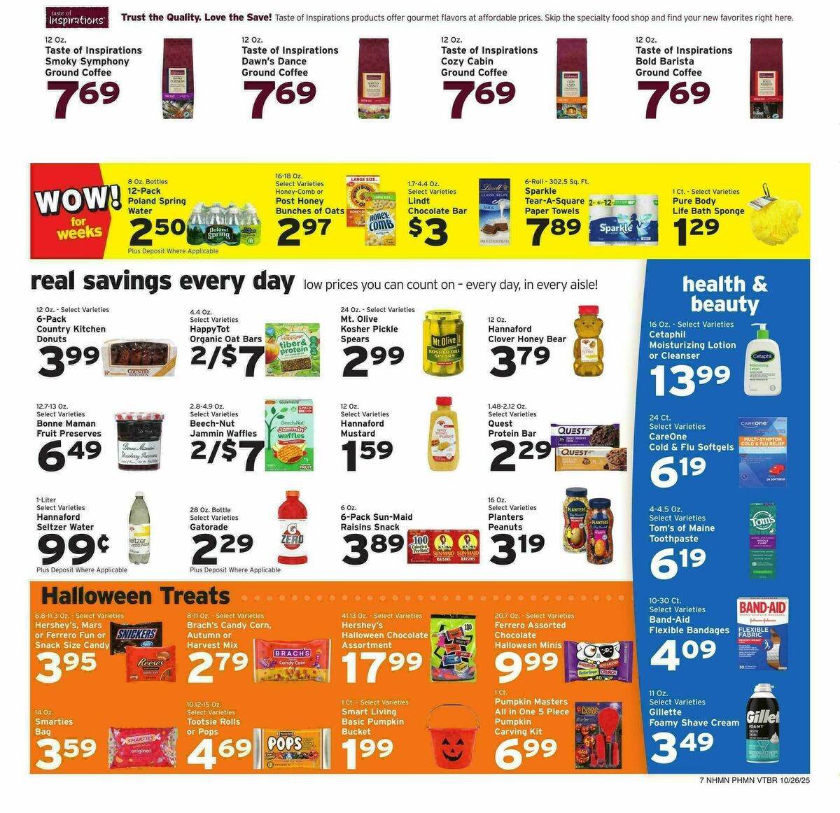 Hannaford Weekly Ad from October 26