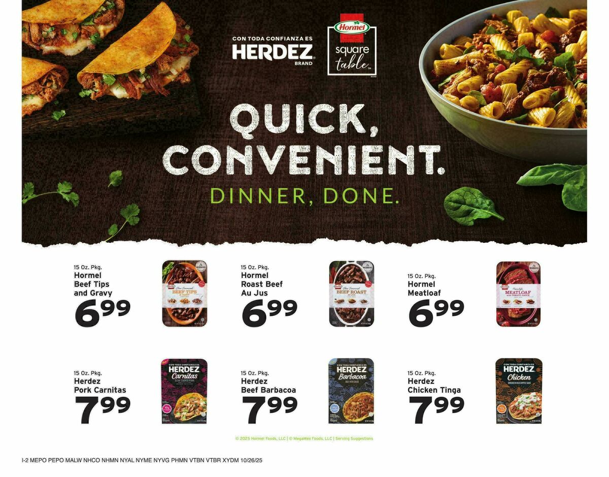 Hannaford Weekly Ad from October 26