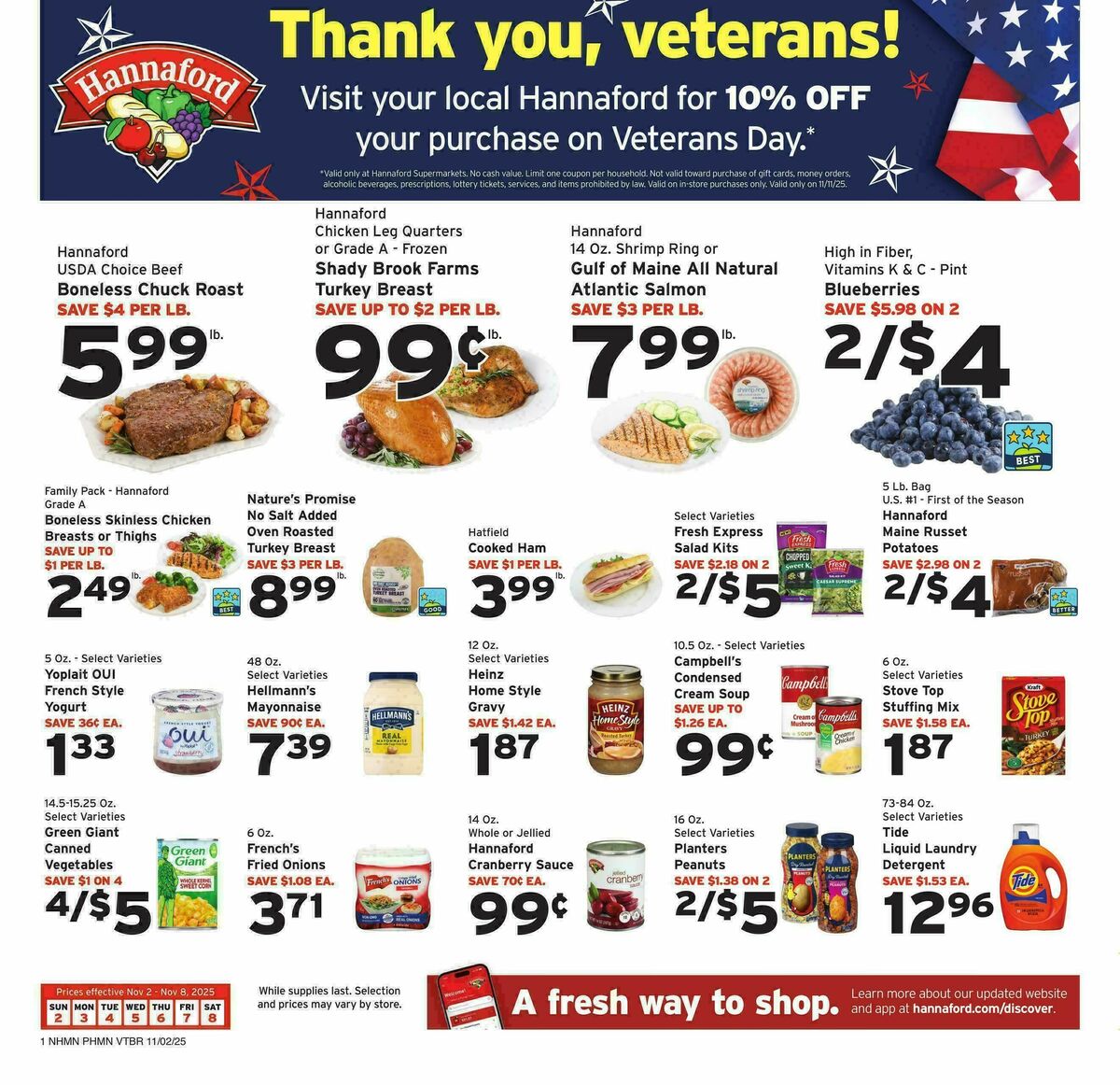Hannaford Weekly Ad from November 2
