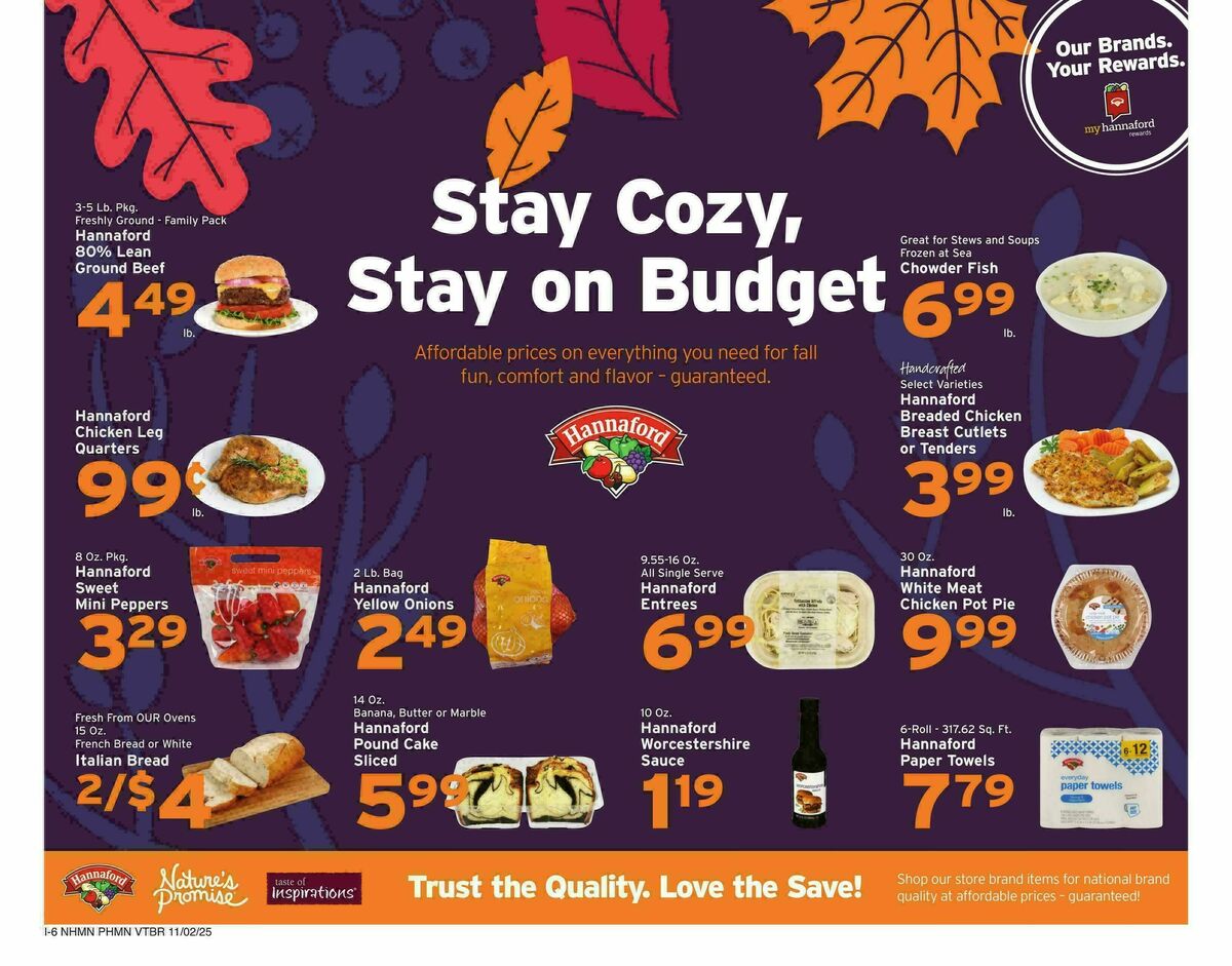 Hannaford Weekly Ad from November 2