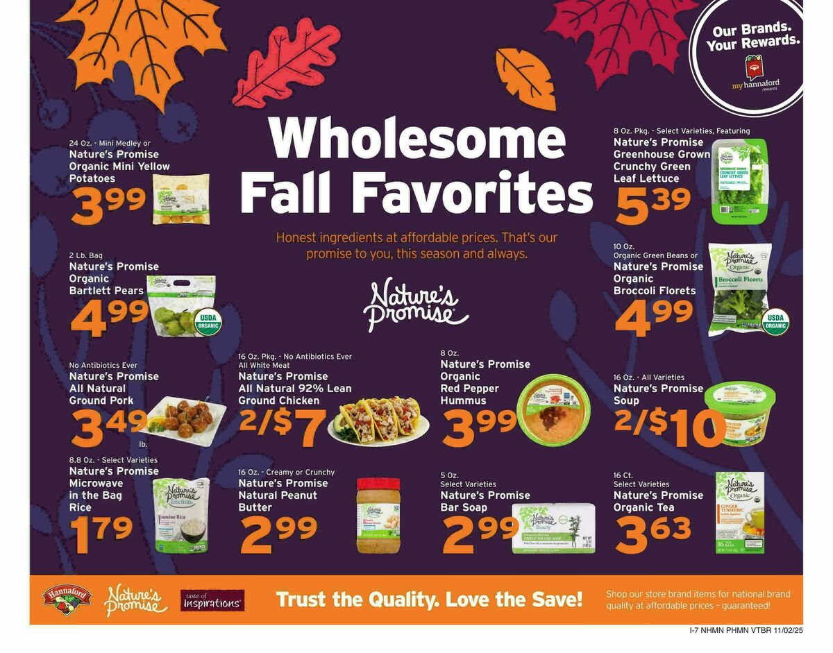 Hannaford Weekly Ad from November 2