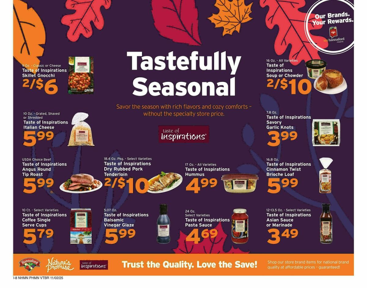 Hannaford Weekly Ad from November 2