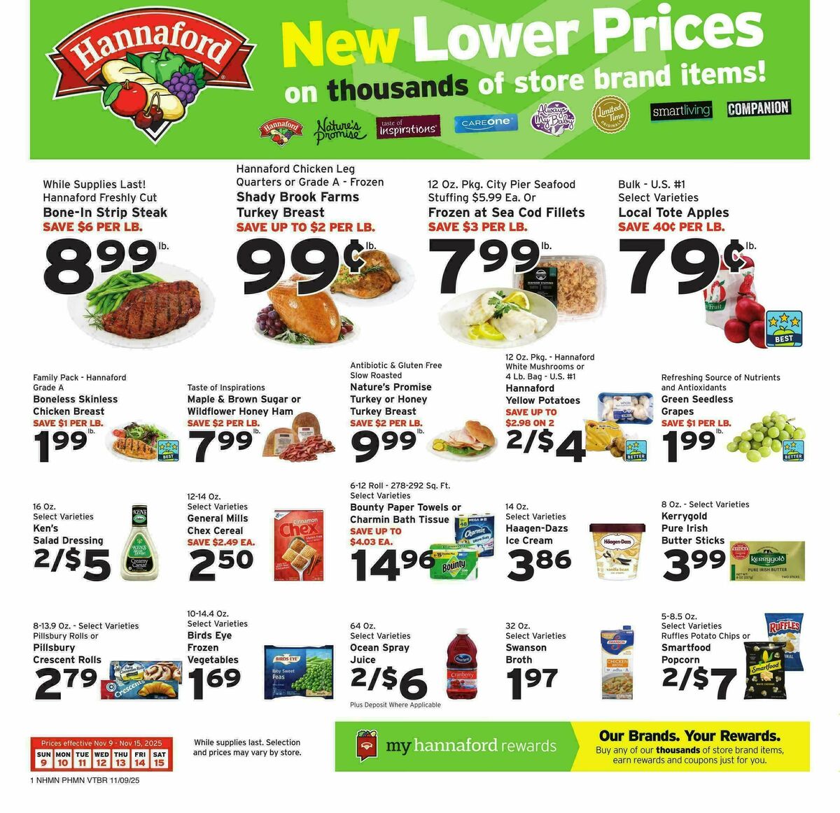 Hannaford Weekly Ad from November 9