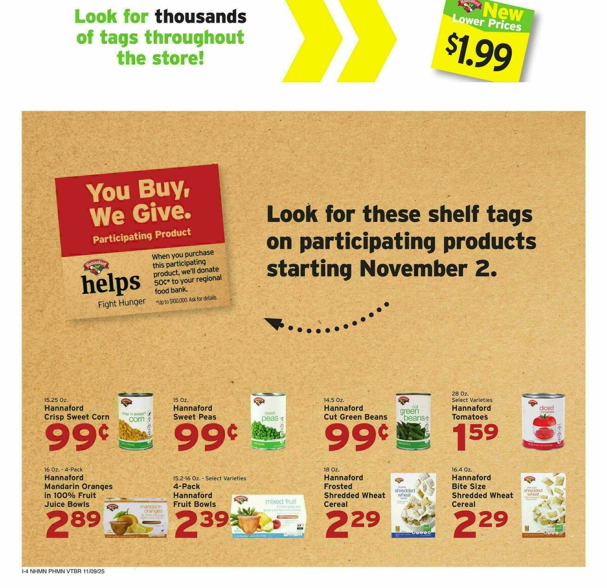 Hannaford Weekly Ad from November 9