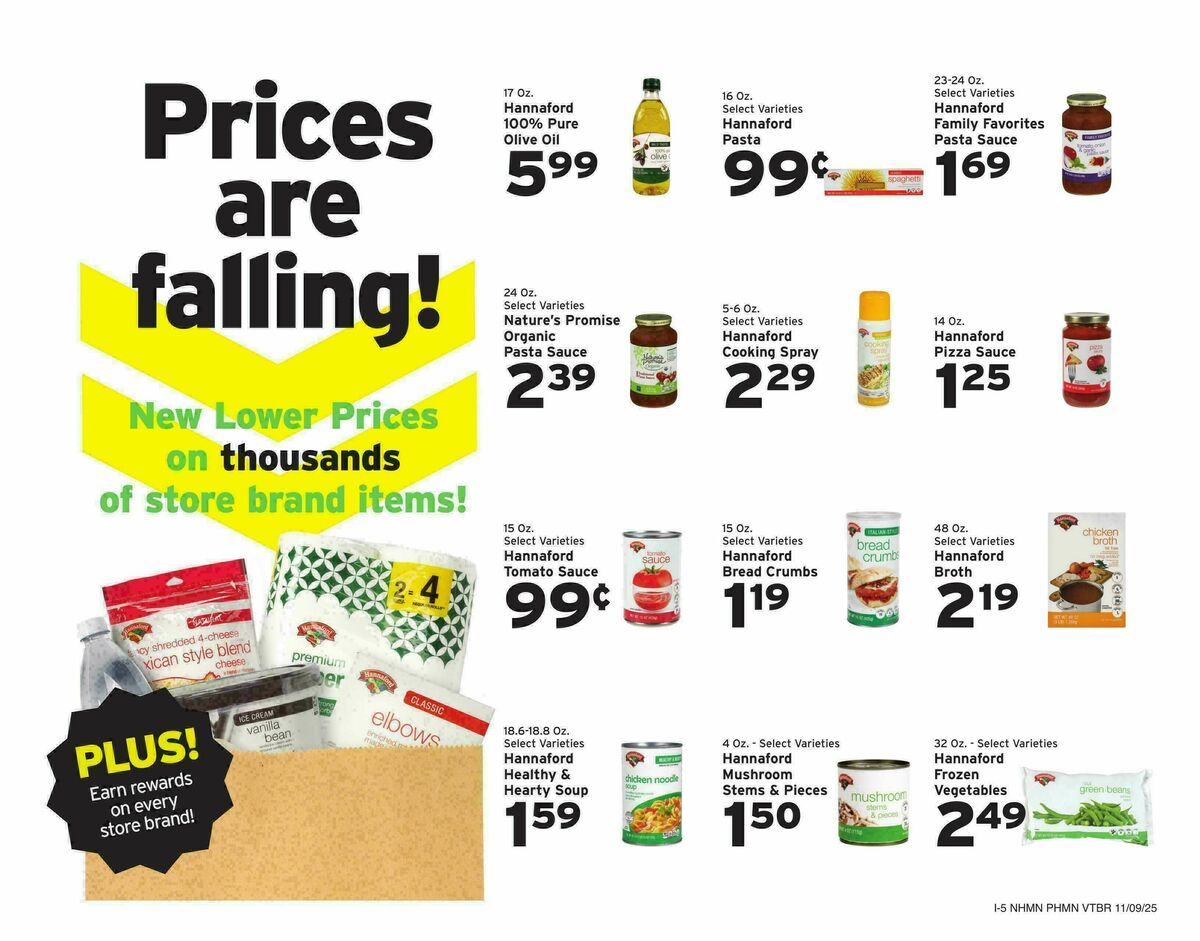 Hannaford Weekly Ad from November 9