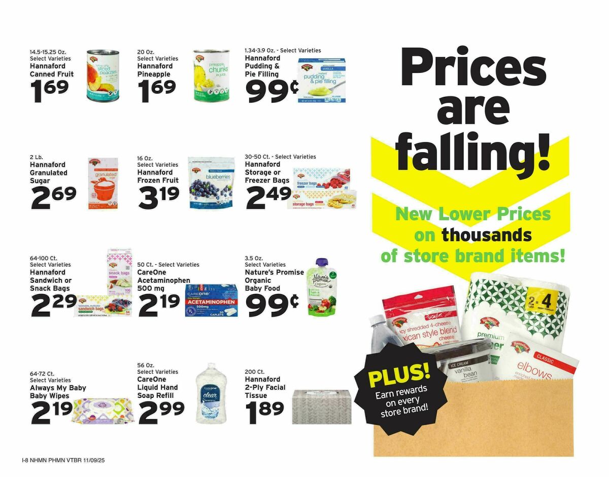 Hannaford Weekly Ad from November 9