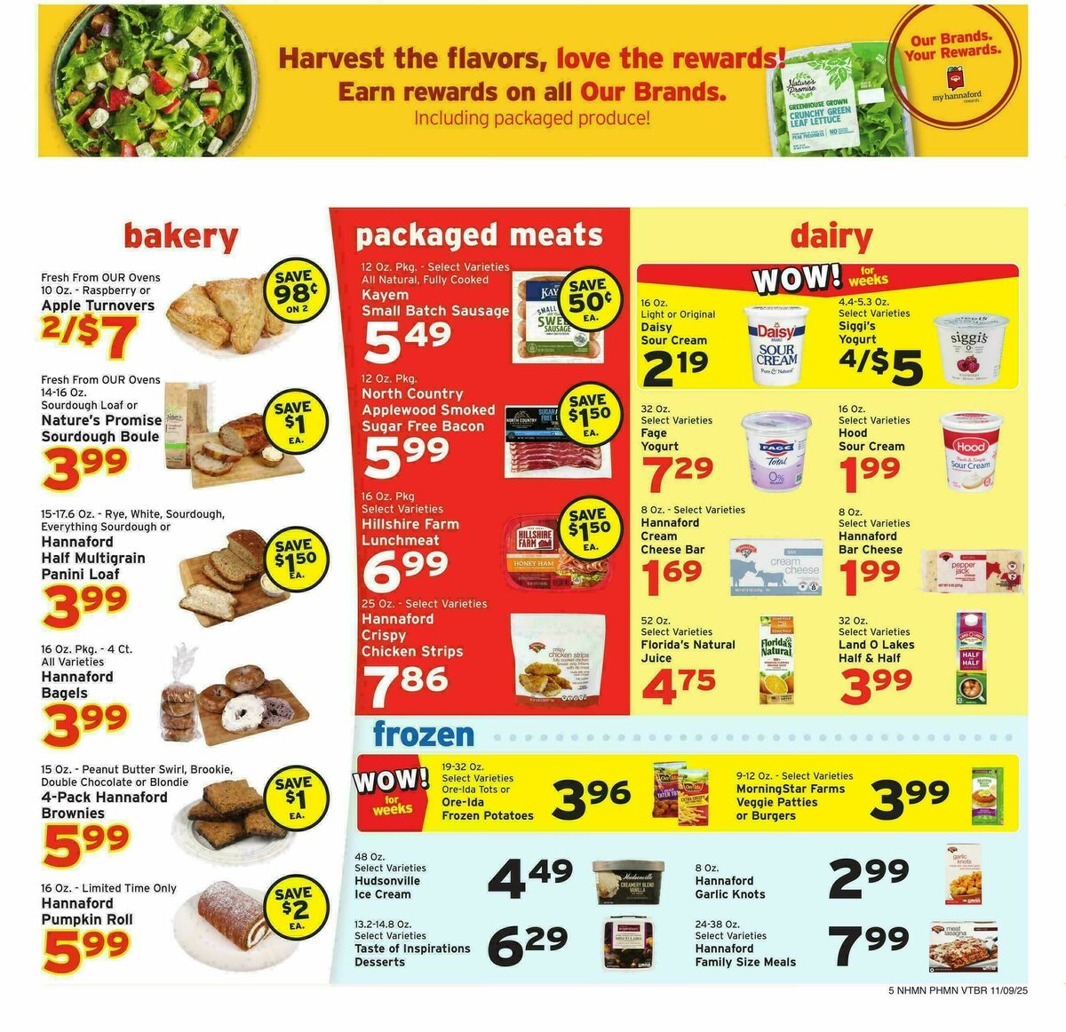 Hannaford Weekly Ad from November 9