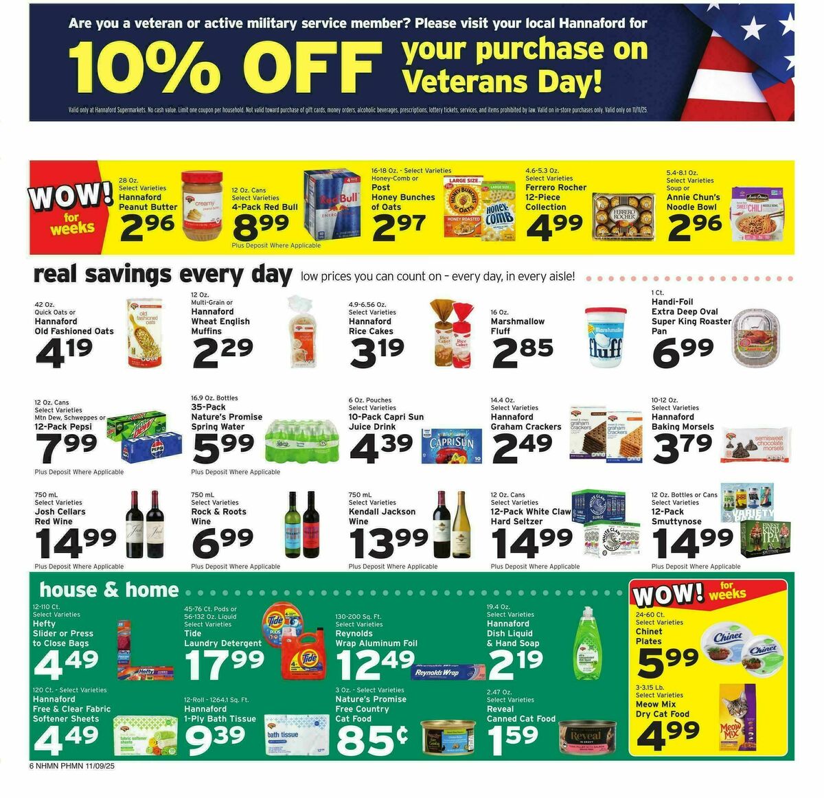Hannaford Weekly Ad from November 9