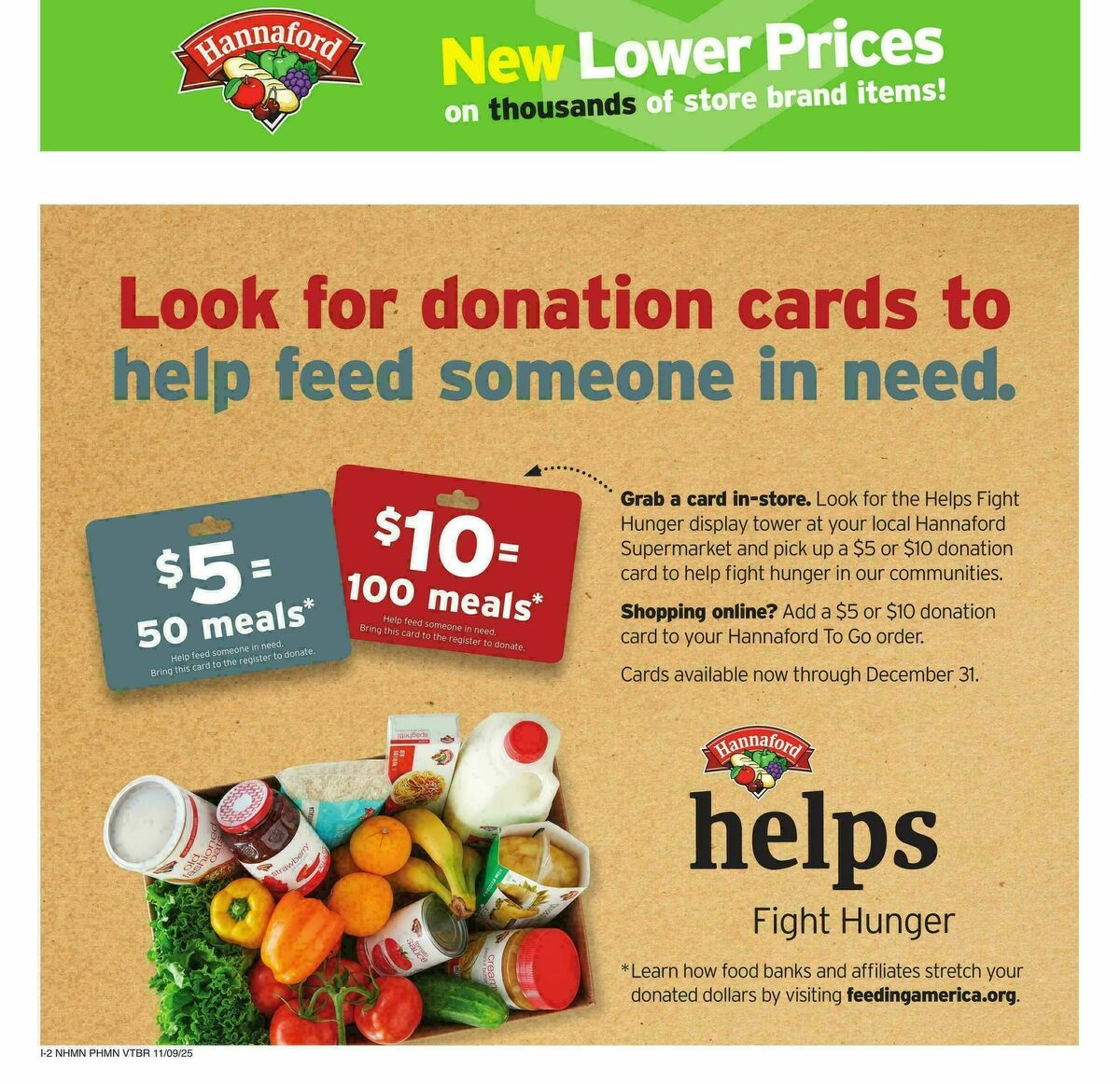 Hannaford Weekly Ad from November 9