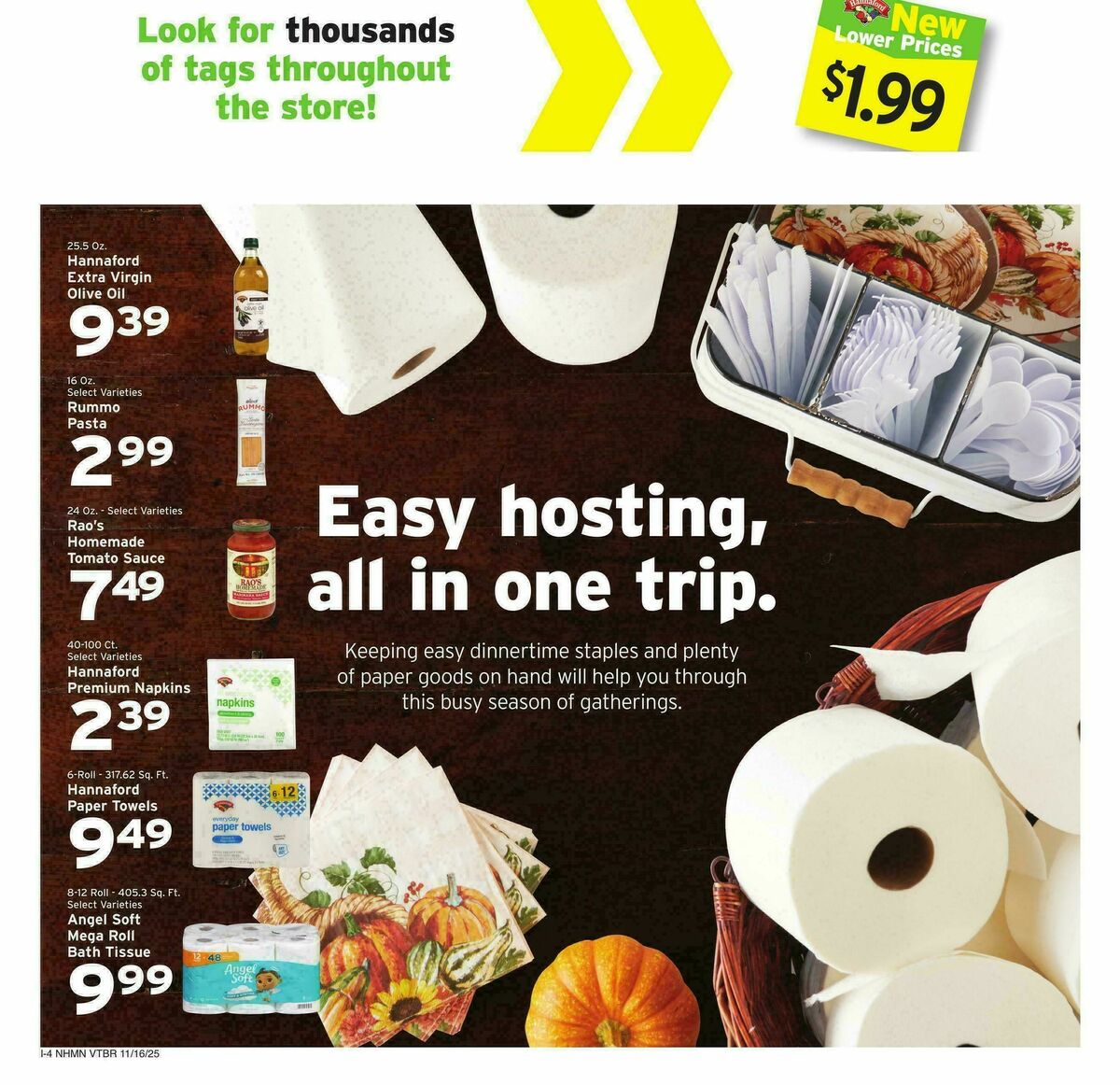 Hannaford Weekly Ad from November 16