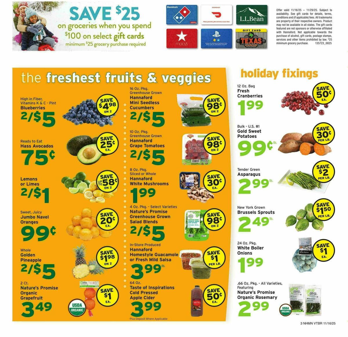 Hannaford Weekly Ad from November 16