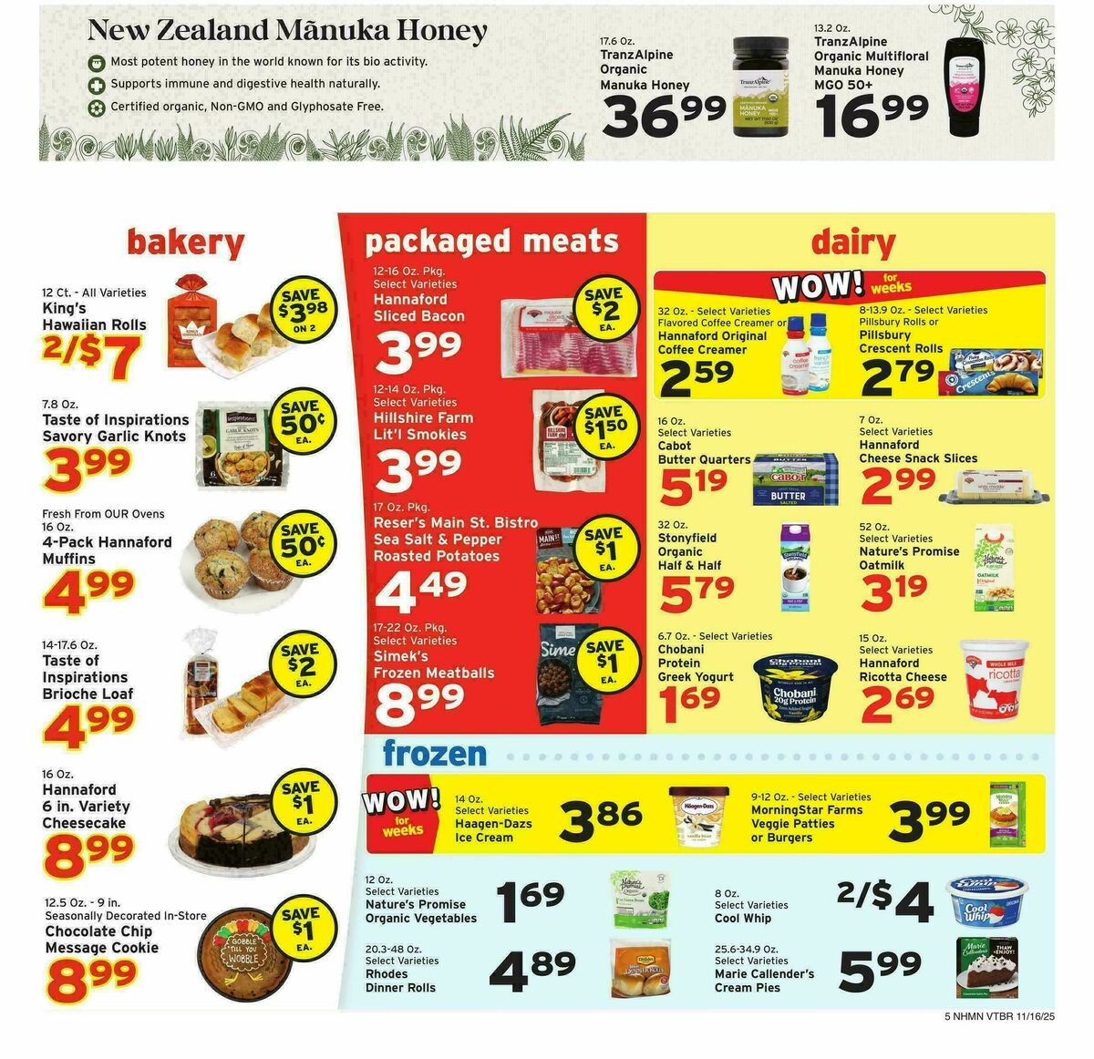 Hannaford Weekly Ad from November 16