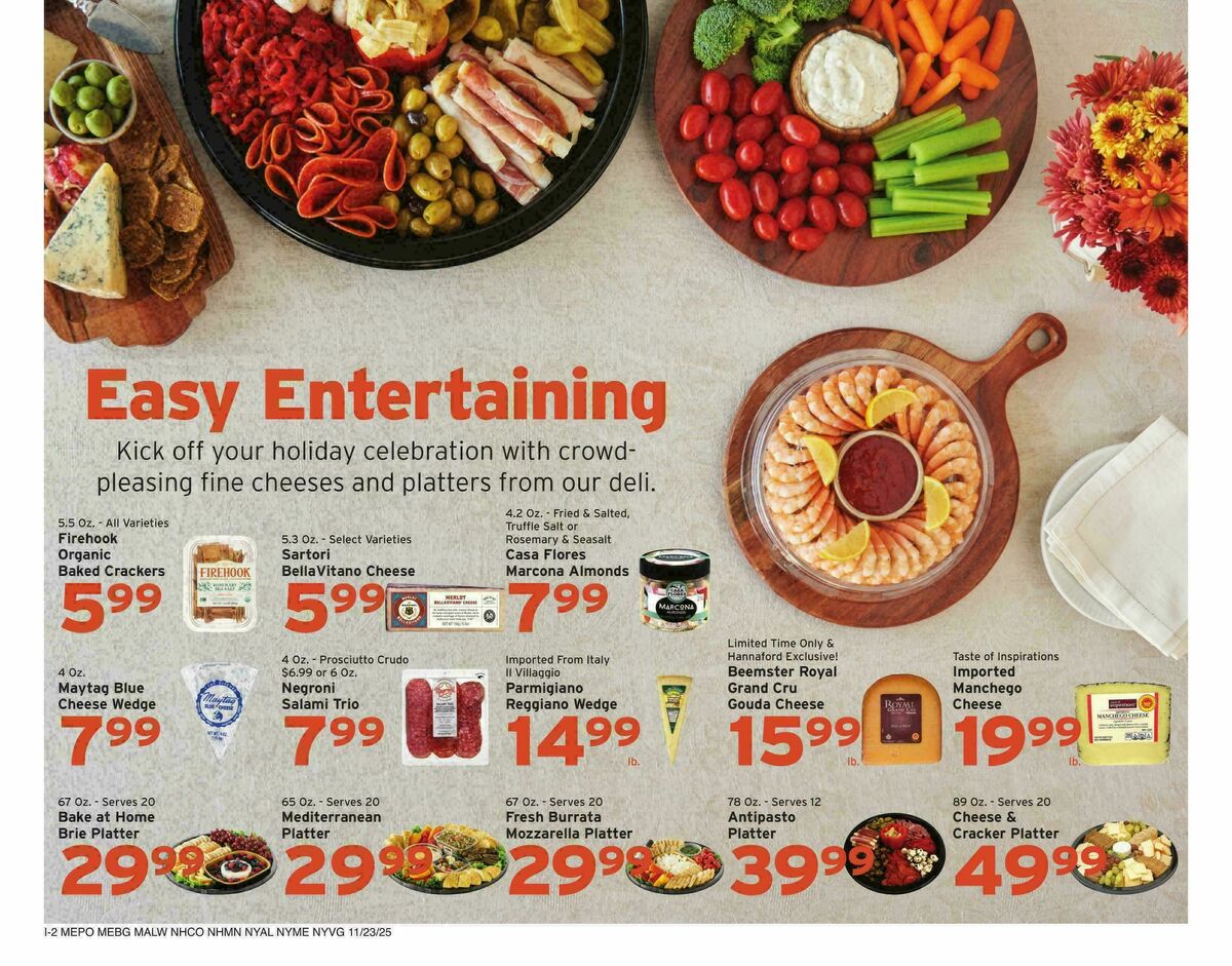 Hannaford Weekly Ad from November 23