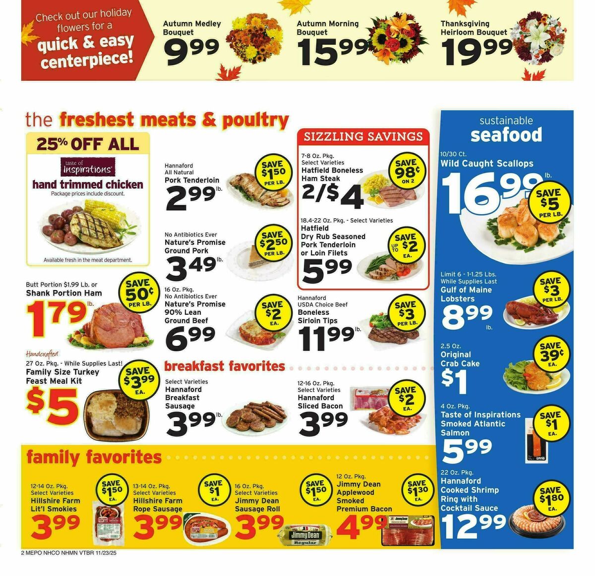 Hannaford Weekly Ad from November 23