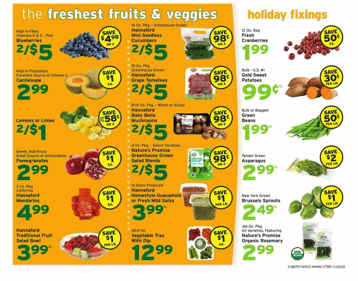 Hannaford Weekly Ad from November 23