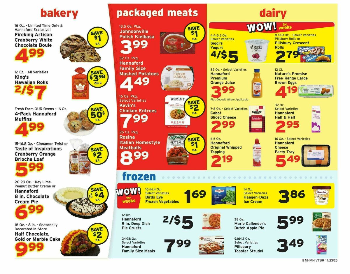 Hannaford Weekly Ad from November 23