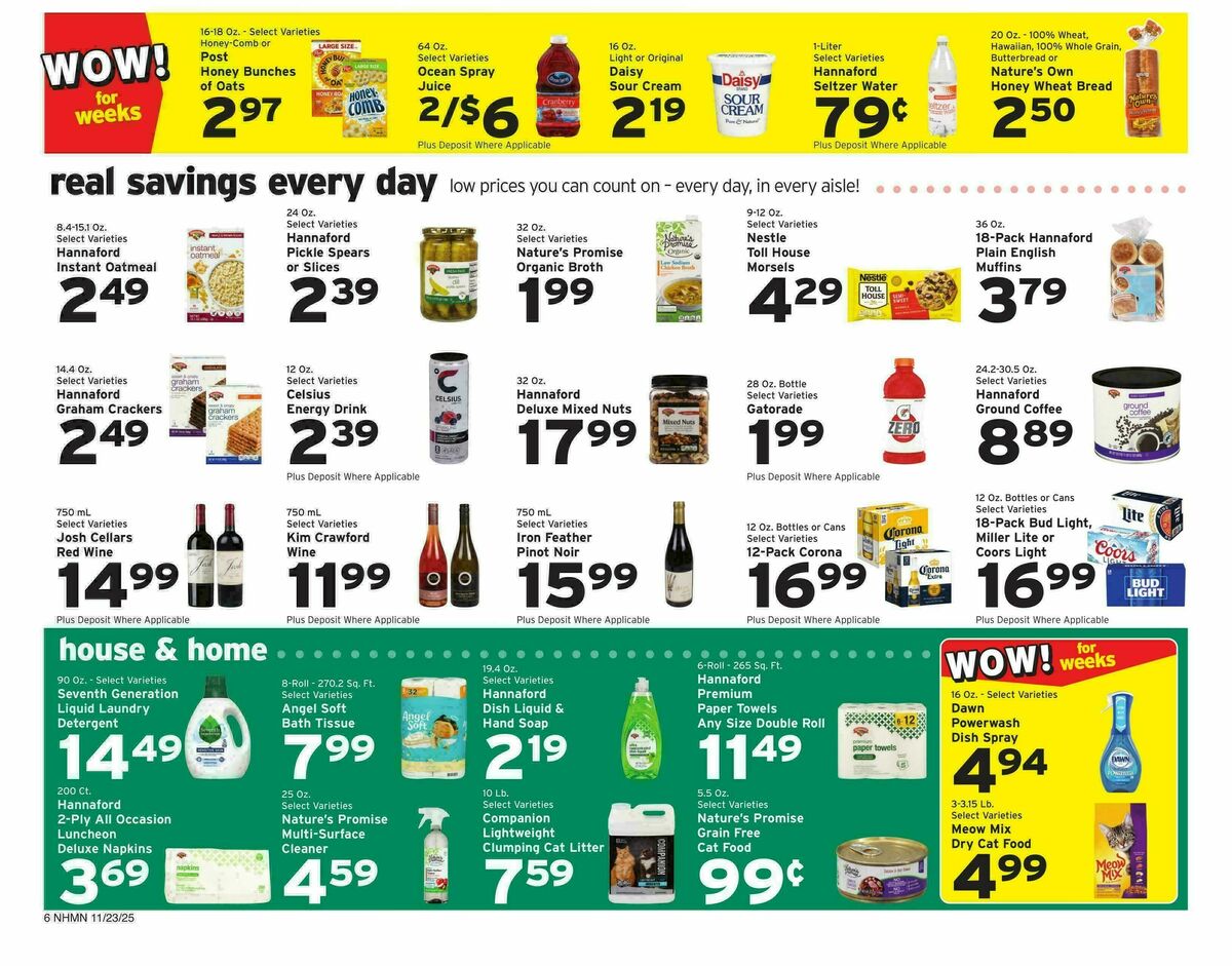 Hannaford Weekly Ad from November 23