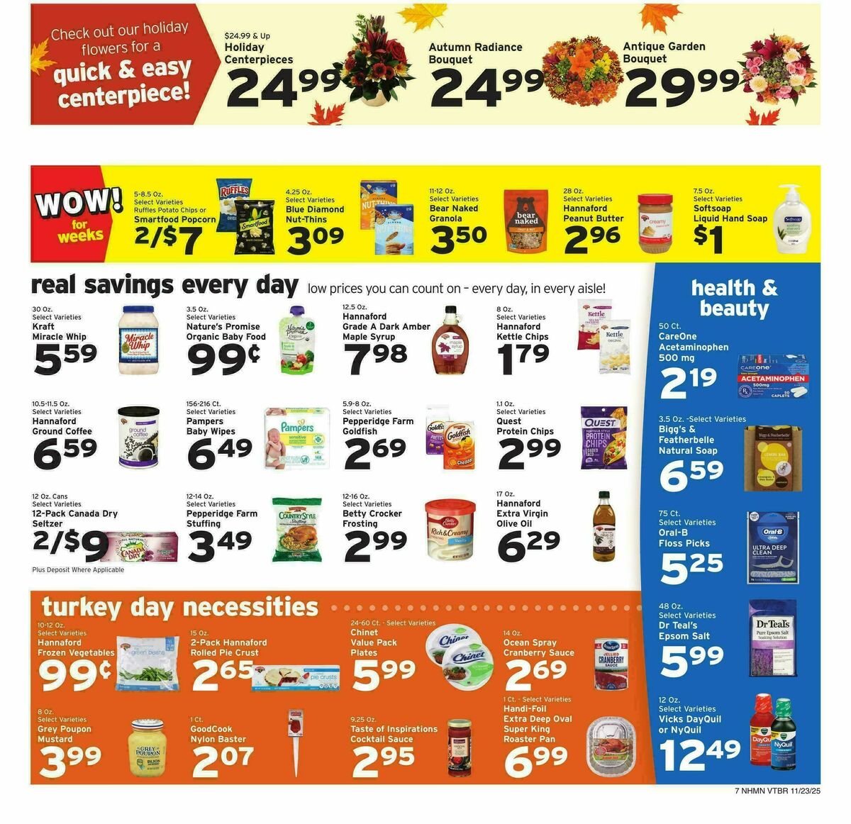 Hannaford Weekly Ad from November 23