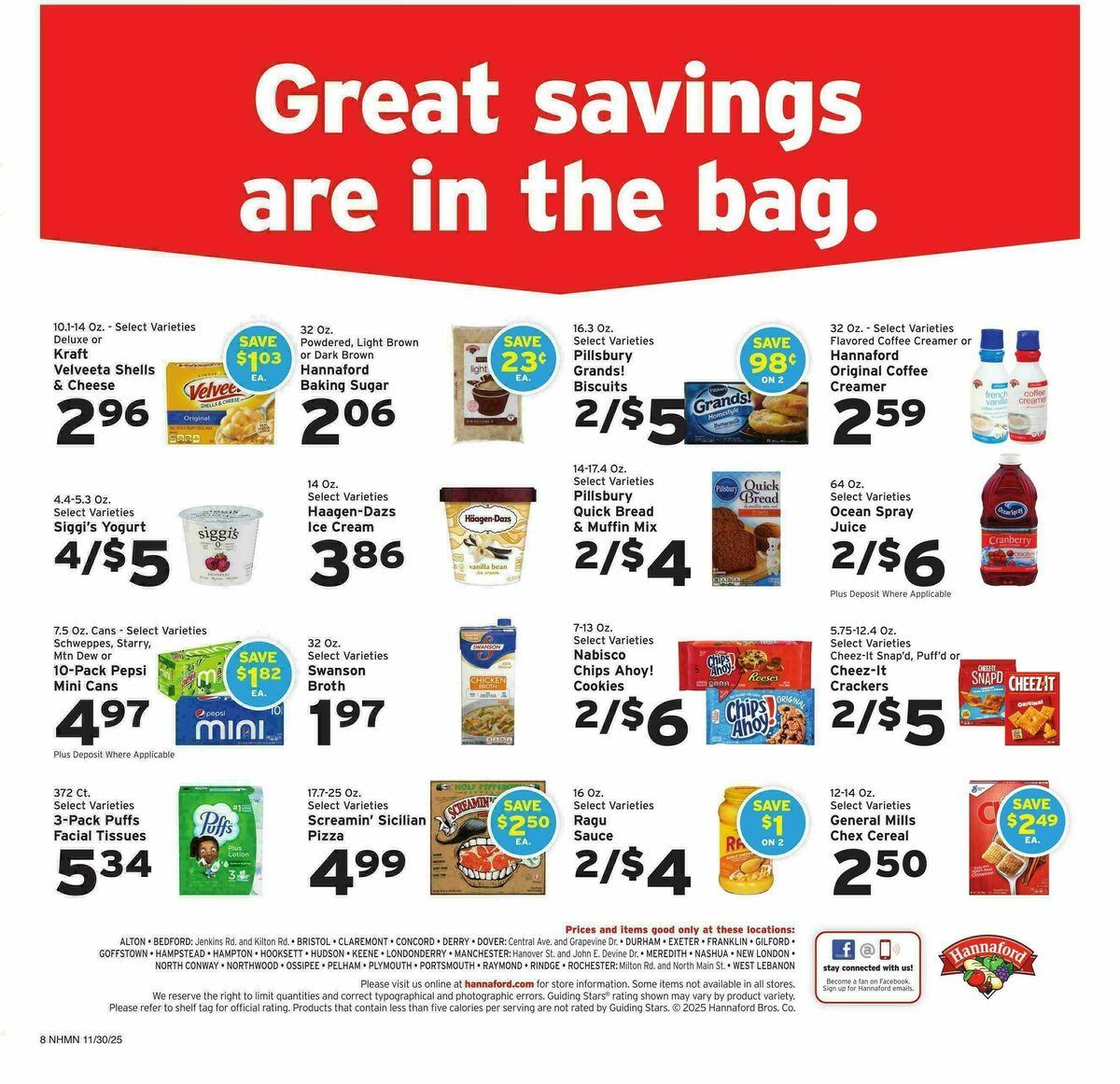 Hannaford Weekly Ad from November 30