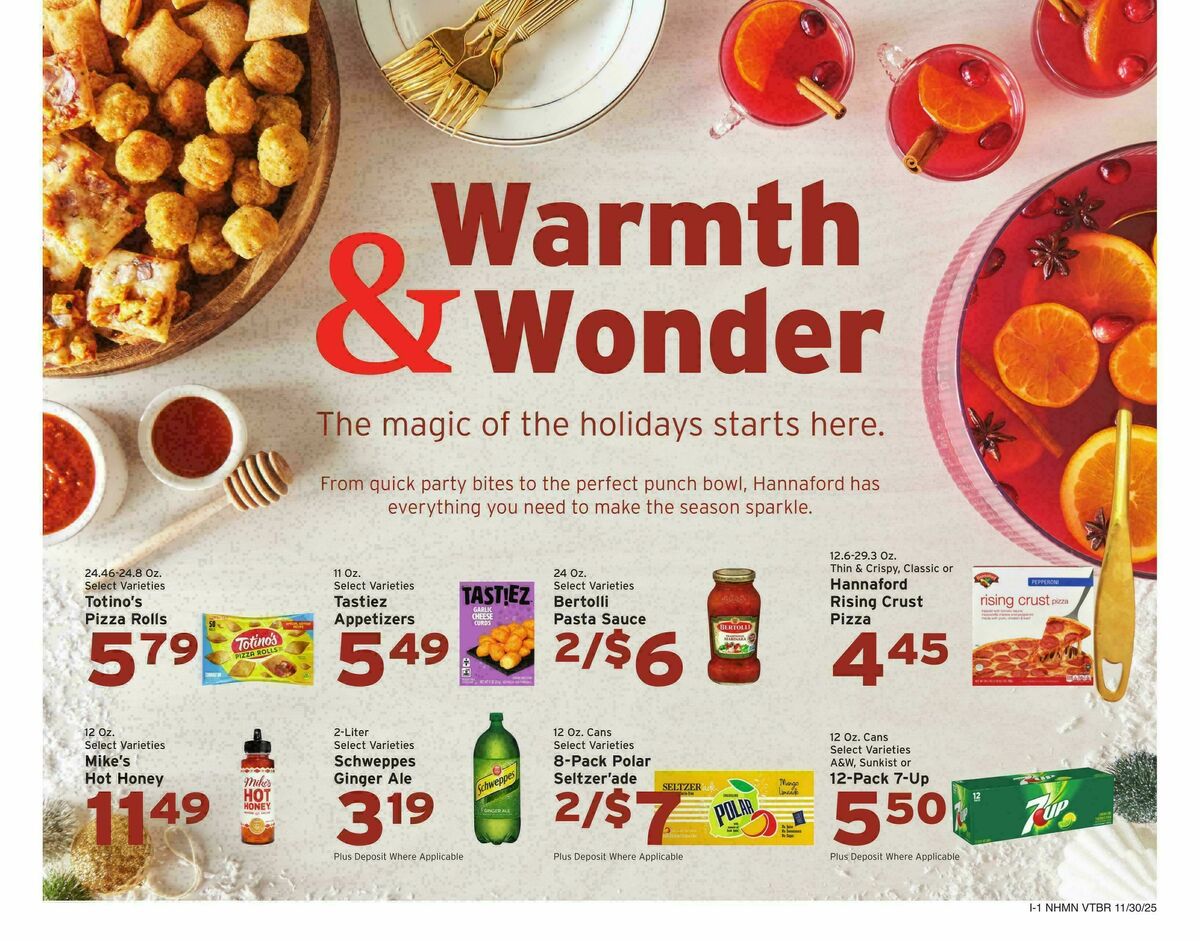 Hannaford Weekly Ad from November 30