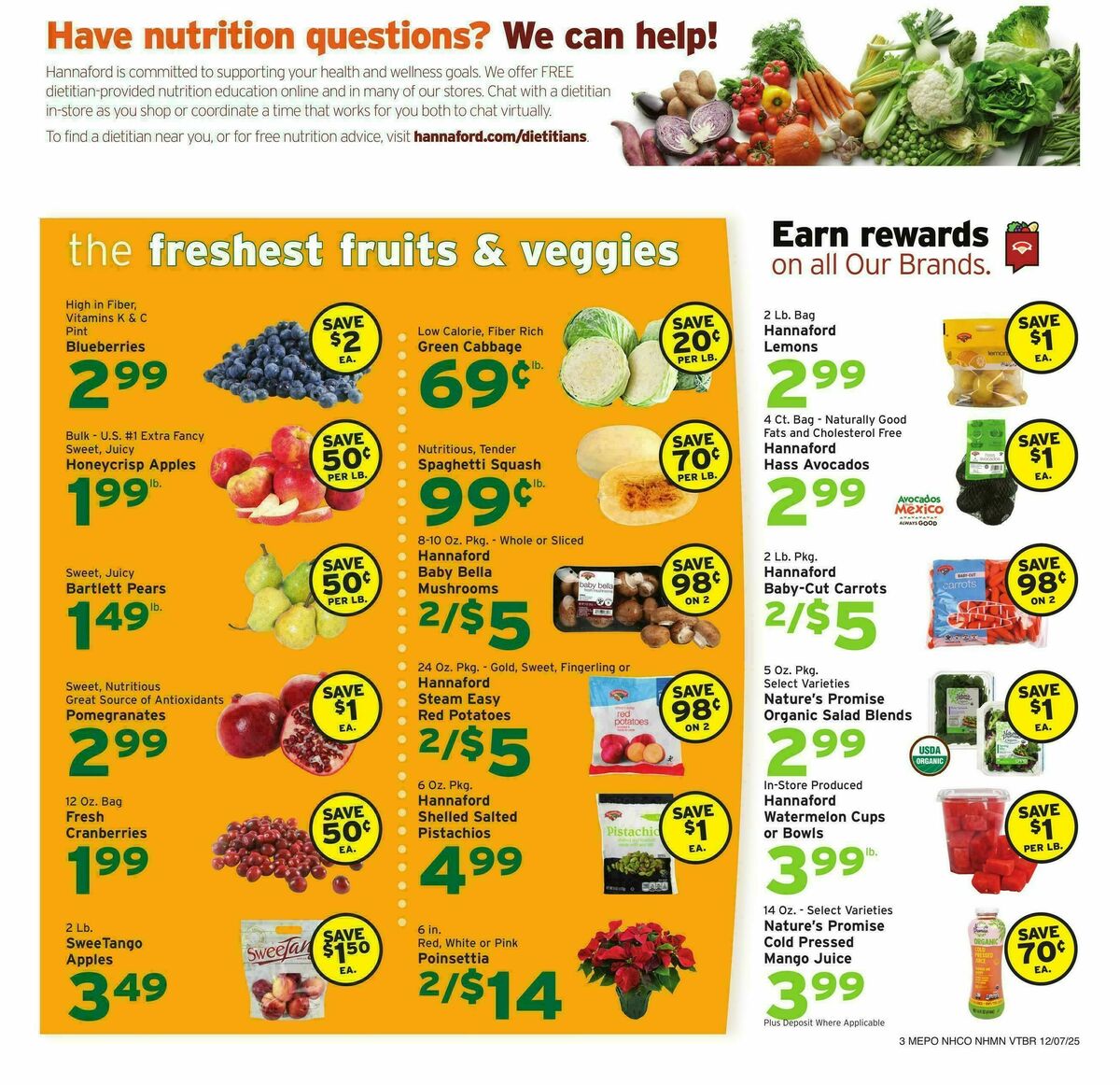 Hannaford Weekly Ad from December 7