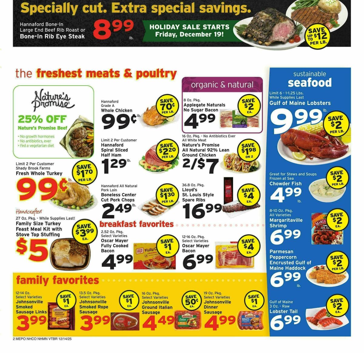 Hannaford Weekly Ad from December 14