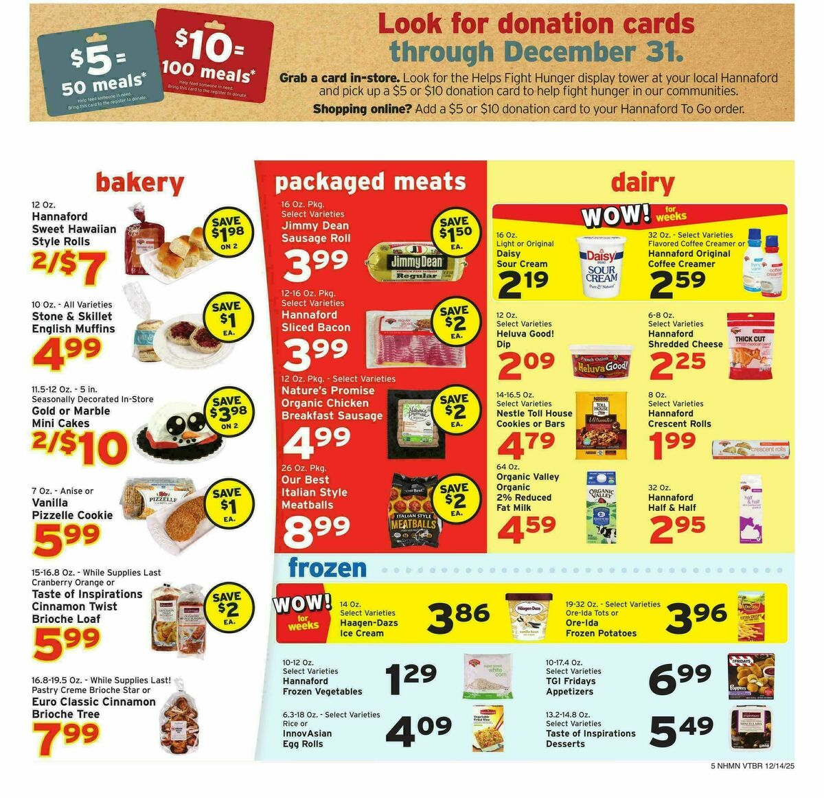 Hannaford Weekly Ad from December 14