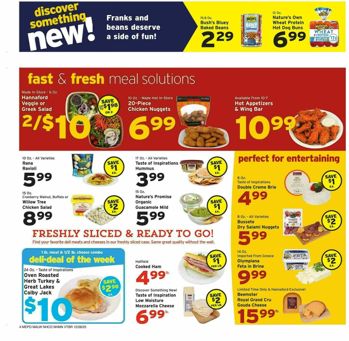 Hannaford Weekly Ad from December 28