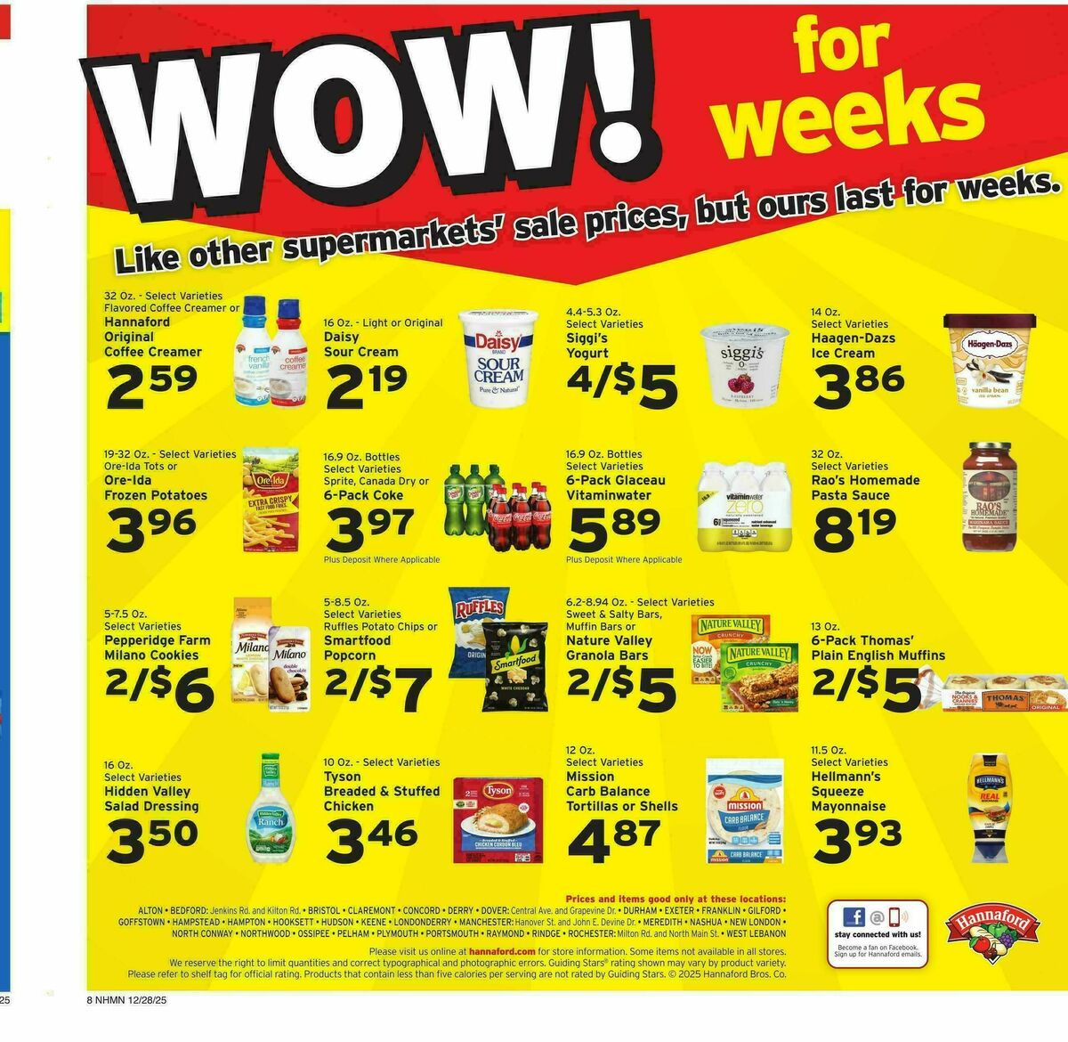 Hannaford Weekly Ad from December 28