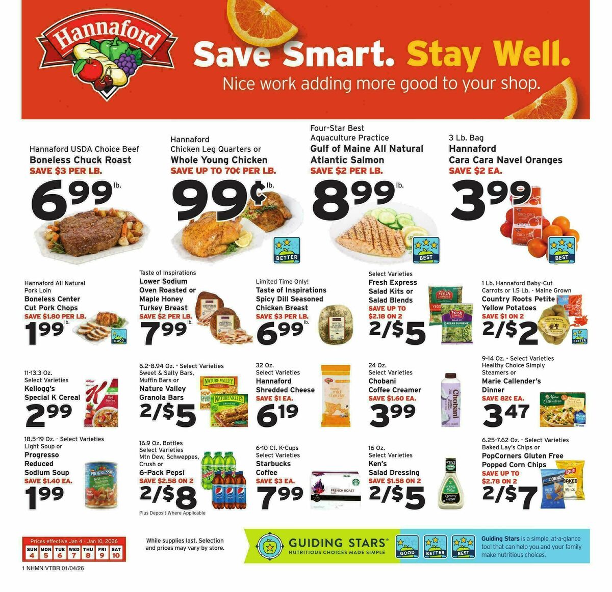 Hannaford Weekly Ad from January 4