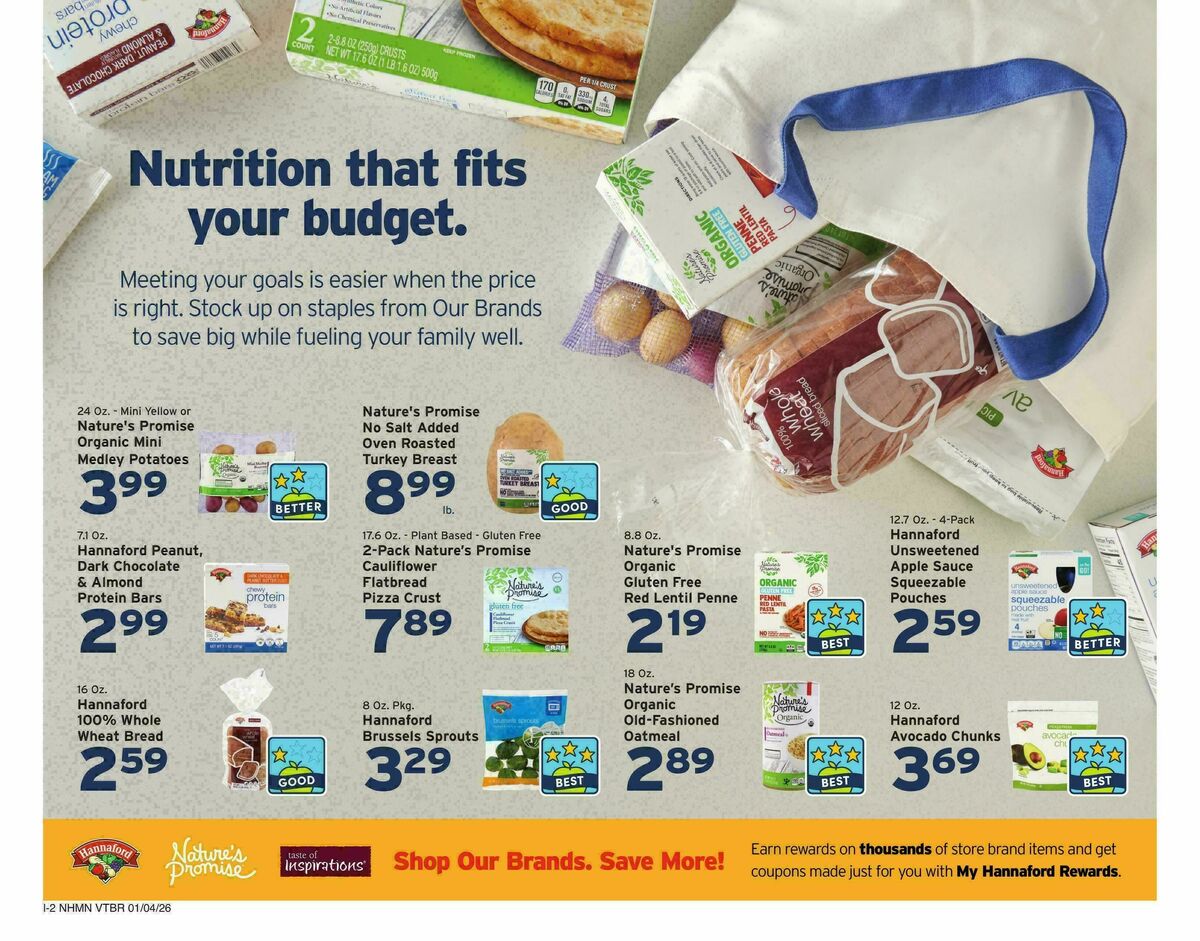 Hannaford Weekly Ad from January 4