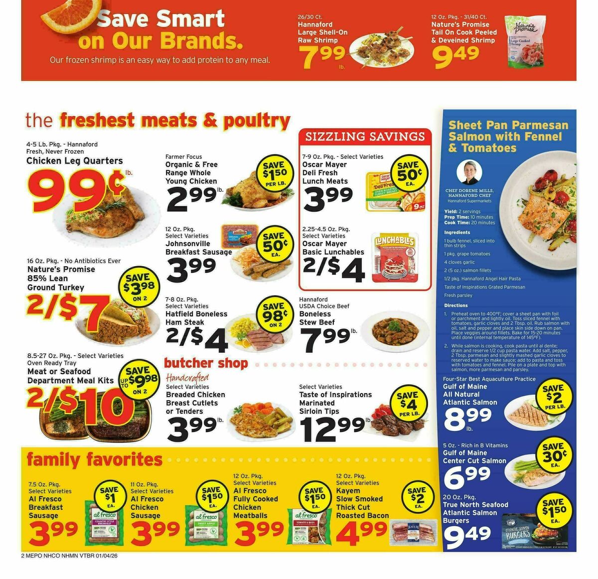Hannaford Weekly Ad from January 4