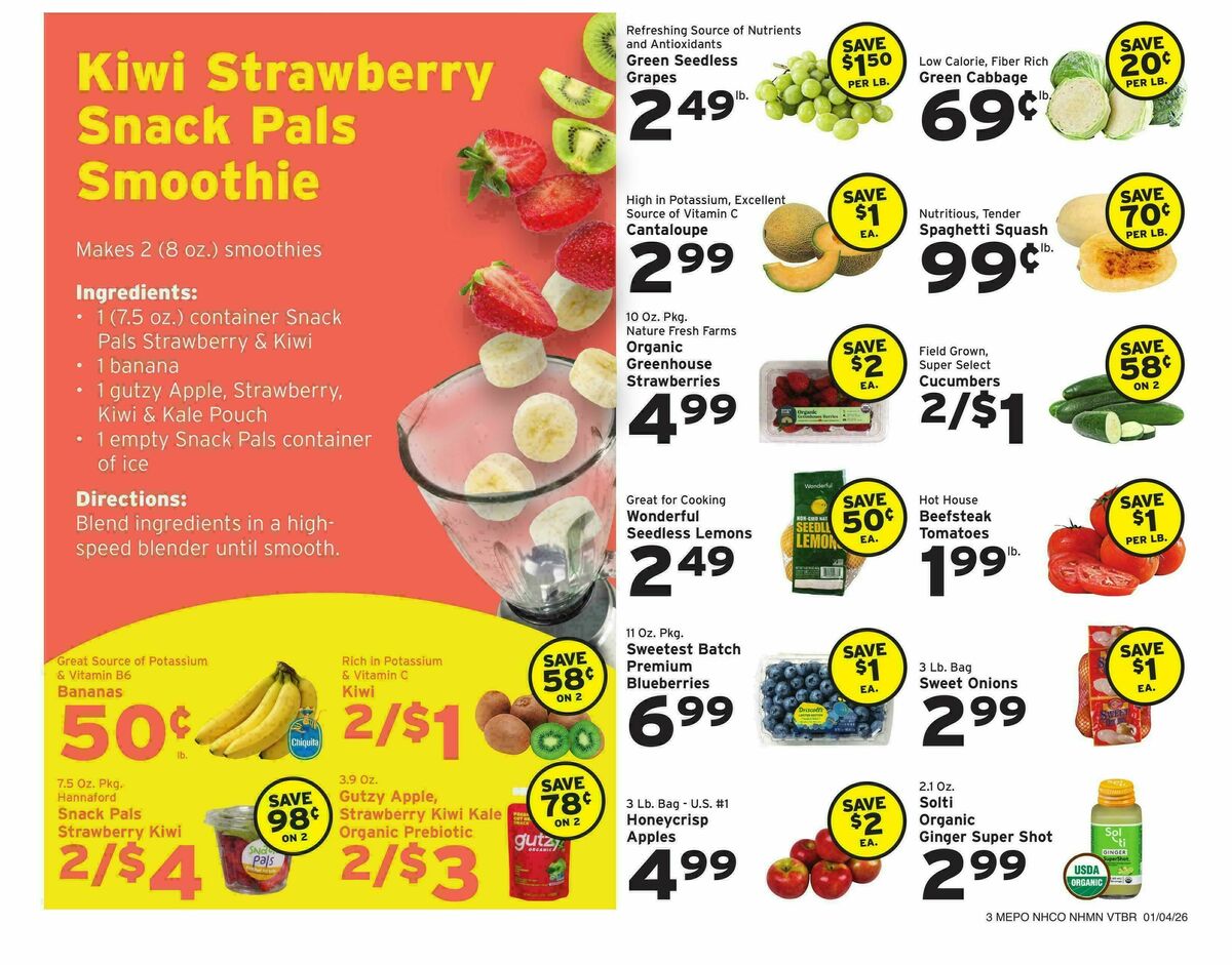 Hannaford Weekly Ad from January 4