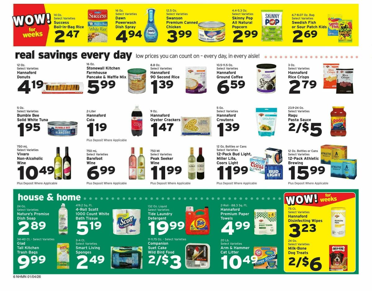 Hannaford Weekly Ad from January 4
