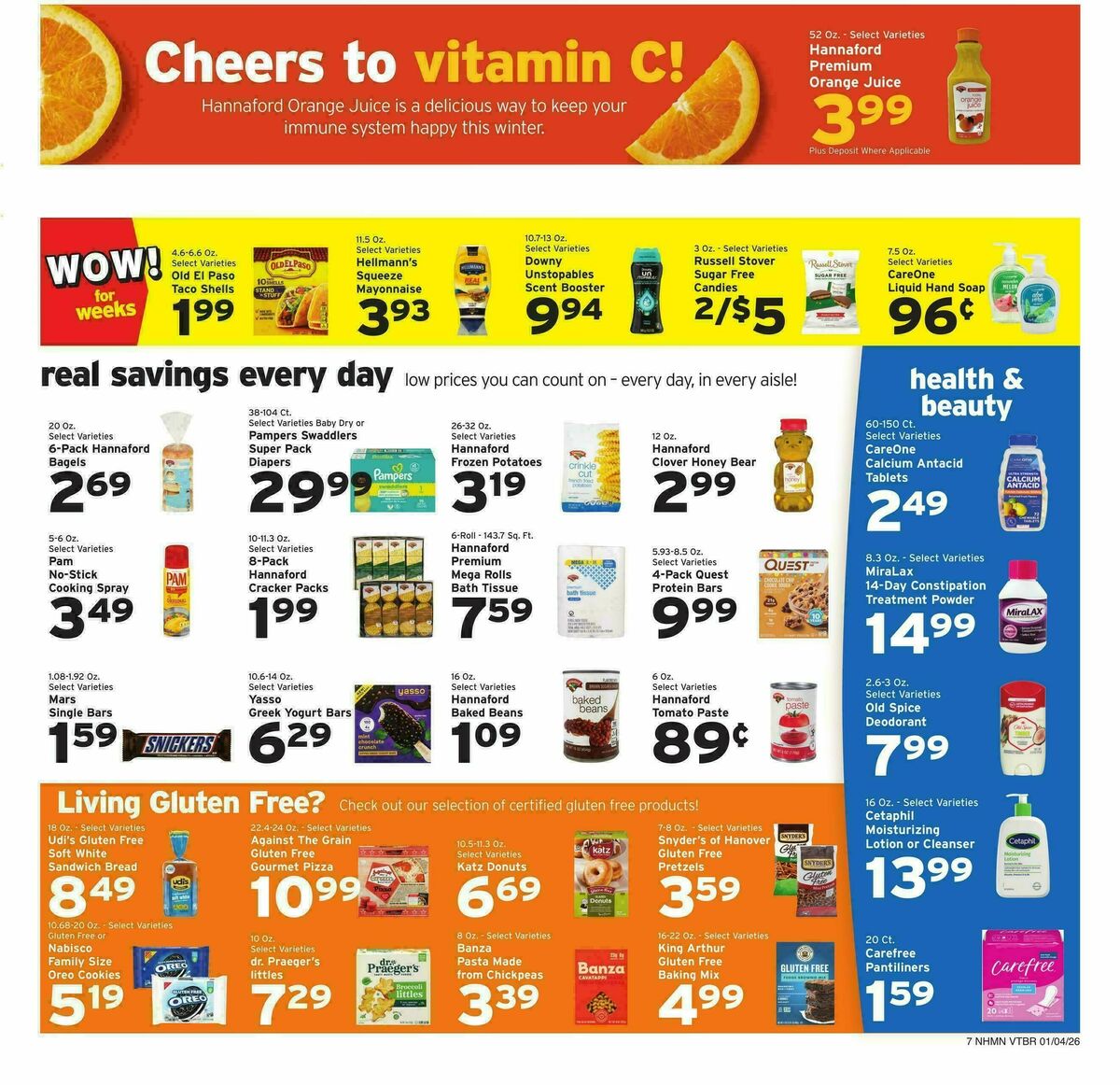 Hannaford Weekly Ad from January 4