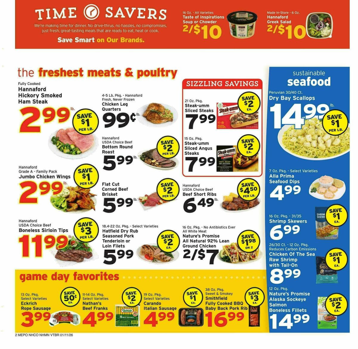 Hannaford Weekly Ad from January 11