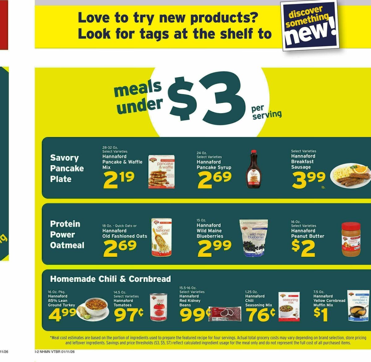 Hannaford Weekly Ad from January 11