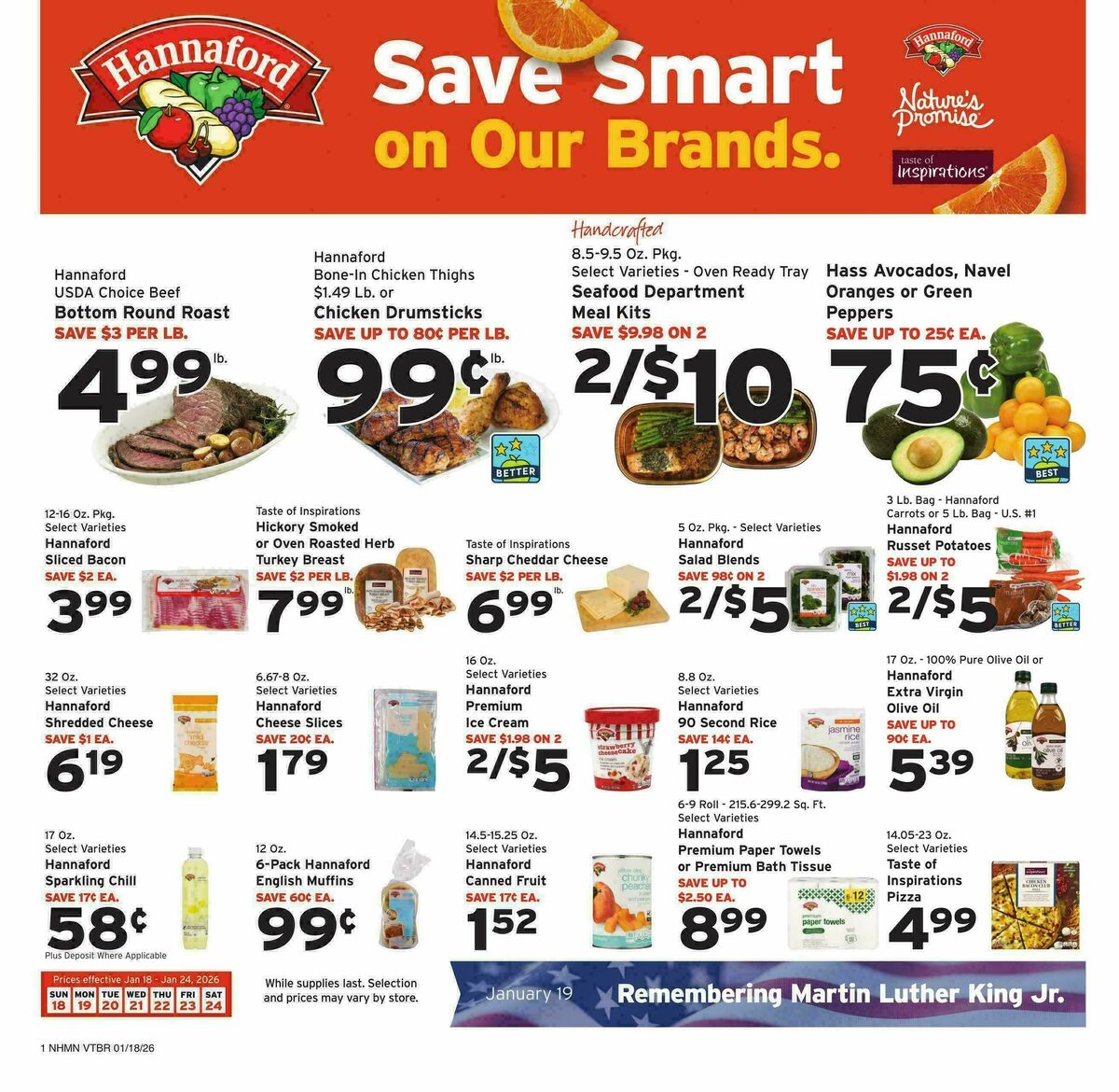 Hannaford Weekly Ad from January 18