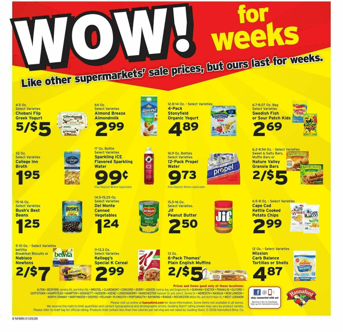Hannaford Weekly Ad from January 25